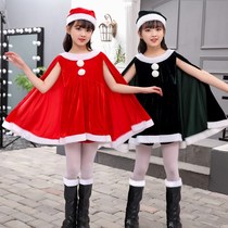 Christmas costume Christmas theme costume childrens clothes little girl boy cloak dress Christmas dress men and women