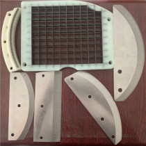 801 type root and stem class double head single head Taiwan vegetable cutting machine Big Bend blade mesh knife box mesh knife accessories