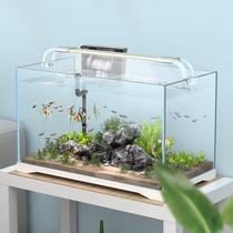 New Sensen Jinjing ultra-white glass fish tank living room small household ecological grass tank landscaping package turtle tank water