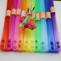Noctilucent star tube five-pointed star plastic straw DIY stacked star tube wishing floating bottle lucky star origami