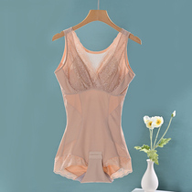 With Chest Cushion Shapelwear Summer Slim Fit Ultra Slim Closets Waist Collection Belly Meme Body Conjoined Underwear underwear one-piece