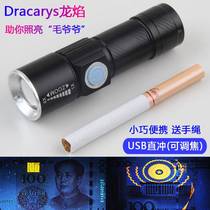 Money detector lamp rechargeable fluorescent agent detector pen special money detector pen purple light flashlight mini