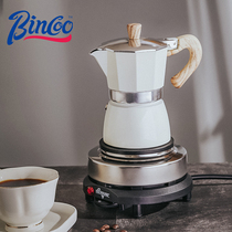 Small coffee Mocha pot Espresso machine Home office hand punch pot Pressurized octagonal extraction pot