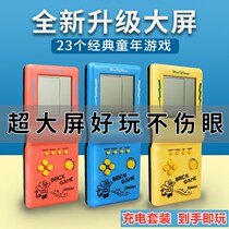 Russian Tetris Puzzle Console Handheld small rechargeable student with class 8090 back nostalgic retro toy