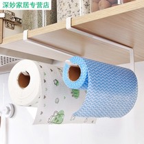 Kitchen paper special bracket rack non-perforated oil-absorbing paper hanging shelf cabinet roll paper special cling film storage rack