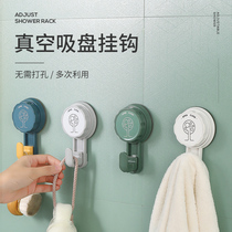 Sucker adhesive hook non-perforated bathroom non-trace strong adhesive toilet kitchen door rear hook towel sticky hook