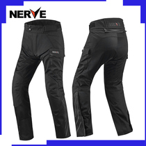 NERVE motorcycle riding pants Mens Four Seasons locomotive racing rally pants winter Waterproof warm and fall-proof summer