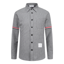 THOM Tom Winter new mens shirt plus velvet warm business leisure long sleeve couple TB shirt coat