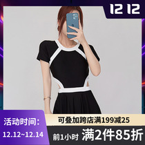 Swimsuit women 2021 new explosive sexy one-piece dress Conservative belly thin gathering hot spring swimsuit