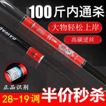 Wuhan Tianyuan Dawa Qingsturgeon pole imported carbon fishing rod 19 Tone Carps Long Festival Rod Bench Fishing Rod 28