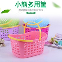 Plastic portable basket storage basket multi-purpose plastic basket Fruit strawberry picking basket small fruit basket desktop storage basket