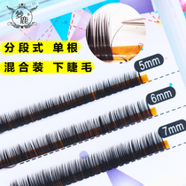 Menglu (send glue tweezers) false eyelashes under eyelashes segmented single cluster single graft paste natural mixing