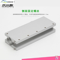 Upper and lower clip stainless steel buffer silent glass door closer Office door automatic closing without grooving spring