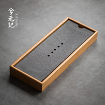 Tea tray small household tea set tea table tea table ceramic water storage style simple retro style Zen