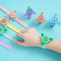Cartoon Mosquito Repellent Bracelet children rotating gyro silicone snap ring three-dimensional flash Mosquito Repellent Bracelet