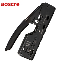 Cat5 Cat6 Cat7 Pass Through Crimper for RJ45 RJ12 RJ11 Netwo