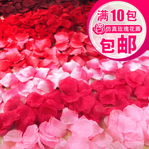 Simulation rose petals wedding hand flower romantic confession proposal scene arrangement wedding supplies wedding bed decoration