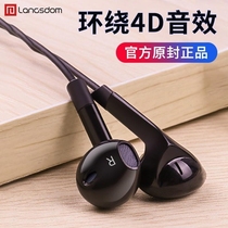 Earplugs original headphones for Huawei honor glory play4t wire control with wheat live noise reduction listening singing sports noise reduction voice K song honor headphones comfortable wearing HD sound quality