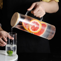 Nordic glass hot and cold water bottle home high temperature resistant cold water Cup Cup tie bottle cold drink set transparent Japanese water