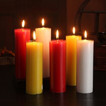 60-hour home large red candle emergency lighting smoke-free special thick white candle worshipping Buddha sacrifice yellow candle
