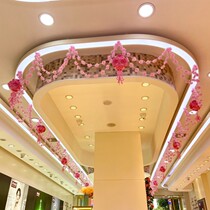 May Day Labor Day Gold Store Jewelry Store Decoration Creative Ceiling Hanging Flower Bar Shopping Mall Store Opening Ornaments