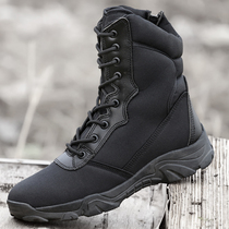 Spring and summer outdoor mens and womens shoes and boots ultra-light and breathable training special forces shock absorption land tactical high-top security duty