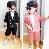Childrens dress dress children British flower boy suit suit suit little boy catwalk handsome vest boy piano performance suit
