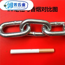 Galvanized chain thick iron chain River guardrail iron chain decorative iron chain landscape chain anti-theft chain fence iron chain 10MM