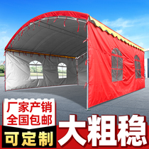 Outdoor round arch banquet tent red and white wedding dinner wedding greenhouse sunshade folding color shed silver canopy