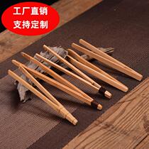 Tea clip Tea set clip Tea clip Tea tweezers Bamboo clip Tea clip Wooden teacup clip Wooden tweezers Kung fu accessories