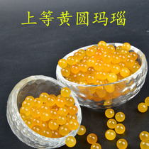  Buddha statue stupa repair manza plate treasure bottle Tibetan Buddhist supplies seven precious stones yellow agate orbs 13 yuan 1 tael