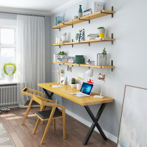 Simple learning table and chair combination student desks and chairs library desks can be customized solid wood Nordic study