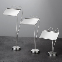Stainless steel table card label rack buffet table table