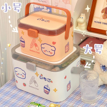 Medical box home emergency medicine big storage box home cute student dormitory small portable portable medicine