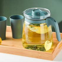 Glass cold water pot Household cold water pot Summer high temperature resistant teapot Large capacity cold water cup pot set Refrigerator water