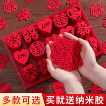 Wedding Mini Joki Wedding House Arrangement Decoration Suit Wedding Fruit Tray Happy Stairway Sprinklers Happy Character Stickers