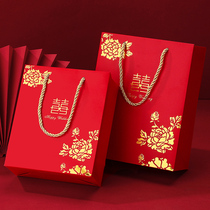 Tote bag wedding candy box wedding candy box wedding gift box with hand gift bag large paper bag packaging box
