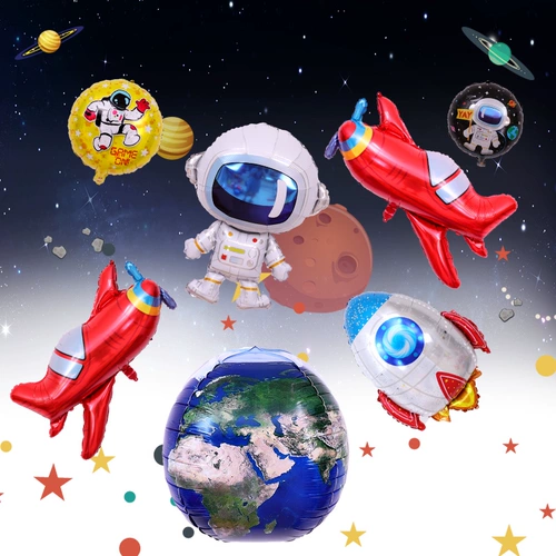 Космический космонавт для мальчиков, мультяшный детский воздушный шар
