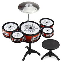 Large childrens toy drum set Simulation jazz drum Percussion beating toy Beginner practice drum