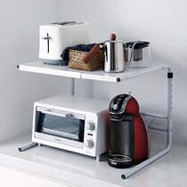 Japan imported MUJIΕ Japan Tianma Co. Ltd. telescopic microwave oven rack floor-to-ceiling kitchen storage rack