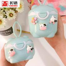 Cartoon Baby Milk Powder Kit Portable Out Milk Powder Packaging Box Baby Coveting Rice Flour Storage Sealed Moisture-Proof Tank