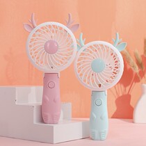 USB Charging Small Electric Fan Mini Portable Mute Desktop Dorm Office Company Desktop Student Children Holding