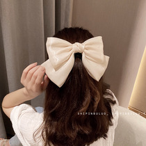 Oversized bow headdress temperament ins hairpin net red hairpin hair accessories female back of the head clip Korean top clip