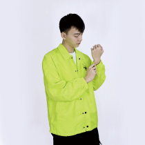 WANAB Chaump JOKER crown jacket turnoff with waterproof original poker printed personality single row of buttoned wind suit
