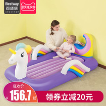 Bestway childrens inflatable mattress cartoon inflatable bed household single outdoor travel childrens inflatable mattress