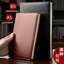a5 notebook ultra-thick business notepad Simple retro thick college student diary soft leather hard leather surface book wholesale work book Meeting record notebook custom printable logo