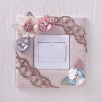 Switch patch protective casing simple and elegant solid wood socket Decorative Sticker Cover Ugly and Decorative Frame Nordic Style