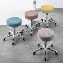 Beauty salon pulley stool high foot barber shop massage salon massage hair salon round chair rotating lifting stool stool nail stool