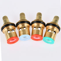 6-pack bathroom faucet copper spool ceramic sheet Hot and cold double handle quick-opening bridle angle valve universal switch accessories
