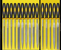 Fingernail steel 3-4-5mm chain saw file small round file model grinding serrated 6 inch pedicure shackle file knife 3-piece set
